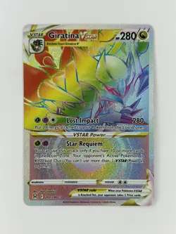 Pokemon TCG Giratina Vstar Sword & Shield - Lost Origin 201/196 Secret Rare - Image 1