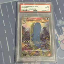 PSA 9 Wailord POKEMON JTG EN-JOURNEY TOGETHER ILLUSTRATION RARE #162 - Image 1