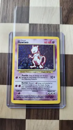 Mewtwo 10/102 Pokemon TCG 1999 Base Set Holo Unlimited Rare - Image 2