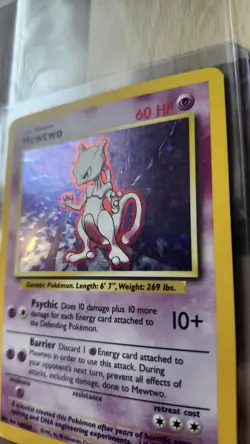 Mewtwo 10/102 Pokemon TCG 1999 Base Set Holo Unlimited Rare - Image 3
