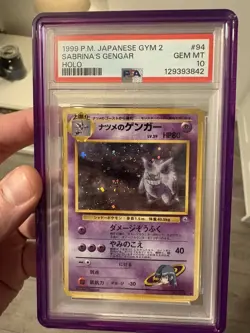 Pokemon Sabrina's Gengar Gym 2 Japanese Holo Rare #094 BANNED ART Swirl PSA 10 - Image 1