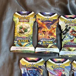 Pokemon TCG Booster Pack Lot of 7 - Sword & Shield - Sealed - Image 2