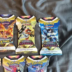 Pokemon TCG Booster Pack Lot of 7 - Sword & Shield - Sealed - Image 3