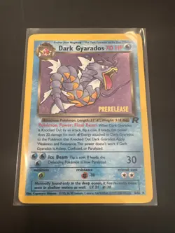 Dark Gyarados (Prerelease) 08/82 Pokemon TCG Team Rocket WOTC Promo Vintage 2000 - Image 1