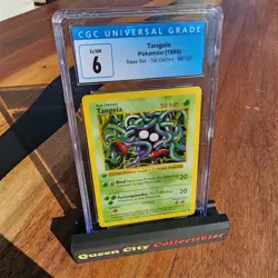 CGC 6 1ST EDITION Tangela Pokemon 1999 Base Set - 66/102 - Image 1