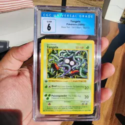 CGC 6 1ST EDITION Tangela Pokemon 1999 Base Set - 66/102 - Image 4