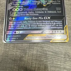 Pokemon Muk & Alolan Muk GX Full Art TAG TEAM Holo 197/214 SM Unbroken Bonds - Image 2