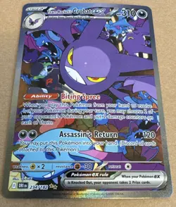 Pokemon TCG Team Rockets Crobat EX Destined Rivals #234/182 Sir NM - Image 3