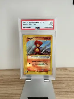 2002 Pokemon Magby Reverse Holo Expedition 17/165 PSA 9 New Cert - Image 1
