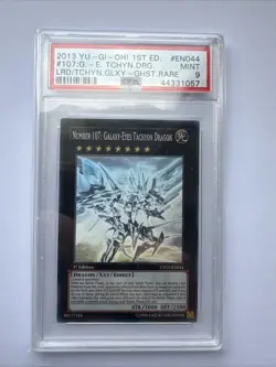 2013 1ST ED-GHOST RARE #EN044 NUMBER 107: GALAXY-EYES TACHYON DRAGON PSA 9 - Image 1