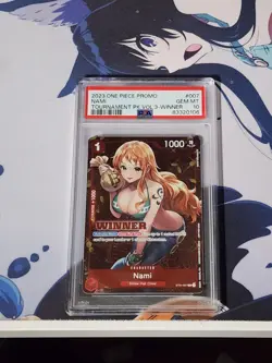 One Piece Nami - ST01-007 PSA 10 Winner English Tournament Pack Vol 3 - Image 1