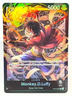 Monkey.D.Luffy ST14-001 One Piece Starter Deck 14: 3D2Y L NM English - Image 1