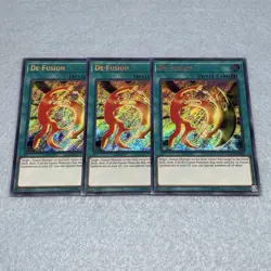 Yugioh De-Fusion LCKC Secret Rare 3 Card Set NM - Image 1