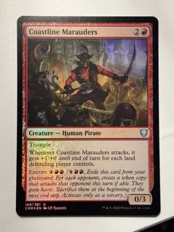 Coastline Marauders FOIL Commander Legends NM Red Uncommon MAGIC CARD - Image 1