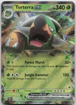 Torterra ex Double Rare Prize Pack Series Cards 012/162 NM - Image 1