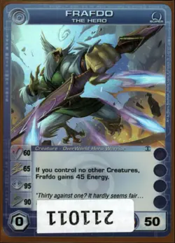 (211011) FRAFDO The Hero 60/65/95/90/50 (1 Max Stats) Super Rare Chaotic Card - Image 1