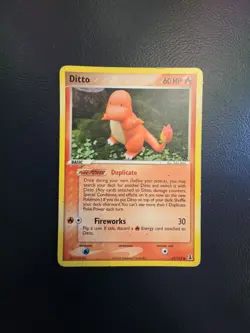 Pokemon TCG Ditto Charmander Card 61/113 Delta Species 2005-Heavily Played - Image 1