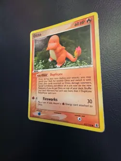Pokemon TCG Ditto Charmander Card 61/113 Delta Species 2005-Heavily Played - Image 4