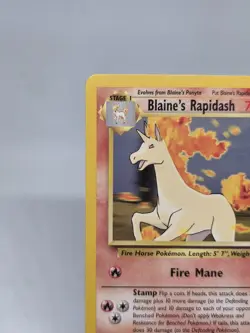 Pokemon TCG Gym Challenge Blaine's Rapidash 33/132 Regular Uncommon Card Vintage - Image 2