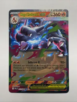 Mega Charizard X ex - Phantasmal Flames - Double Rare Holo 2025 Pokemon Card - Image 1