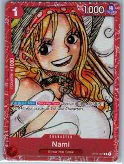 Nami (Premium Card FILM RED Edition-) ST01-007 Promo - One Piece Card Game - NM - Image 1
