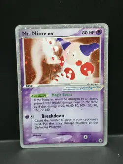 Pokemon TCG FireRed LeafGreen Mr. Mime EX Rare Holo Card 111/112 - Image 1