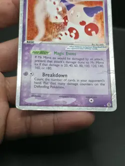 Pokemon TCG FireRed LeafGreen Mr. Mime EX Rare Holo Card 111/112 - Image 3