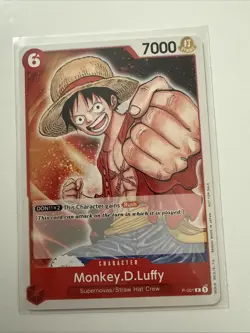 Monkey D Luffy P-001 English Promo Card One Piece Card Game - Image 1