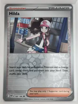 Hilda 84/86 SV White Flare Reverse Holo Card Pokemon TCG NM Pack Fresh - Image 1