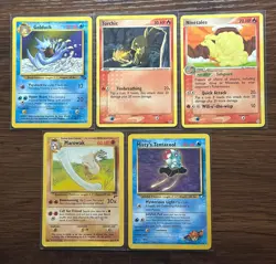 Vintage Pokemon Card Lot | WOTC + EX Team Rocket | Rainbow Energy/Wartortle (25) - Image 3