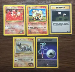 Vintage Pokemon Card Lot | WOTC + EX Team Rocket | Rainbow Energy/Wartortle (25) - Image 4
