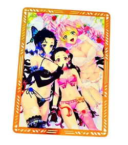 Waifu Anime Cards TCG | Demon Slayer [ METAL CARD ] Nezuko Mitsuri ~ Sexy Hentai - Image 1