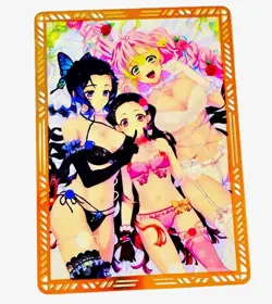 Waifu Anime Cards TCG | Demon Slayer [ METAL CARD ] Nezuko Mitsuri ~ Sexy Hentai - Image 2