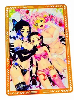 Waifu Anime Cards TCG | Demon Slayer [ METAL CARD ] Nezuko Mitsuri ~ Sexy Hentai - Image 3