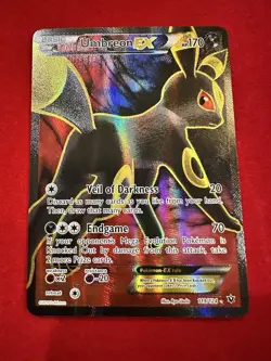 Pokemon Umbreon EX Full Art Holo Card 119/124 Fates Collide Slight Play - Image 1
