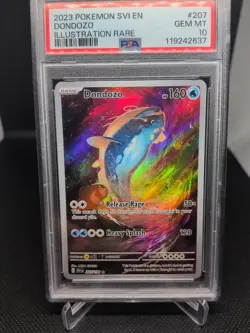 Pokemon TCG Dondozo Illustration Rare Card Scarlet & Violet 207/198 PSA 10 - Image 1