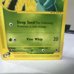 Pokemon Bulbasaur Expedition Base Set 095/165 40 HP Common Regular 2002 TCG Card - Image 3