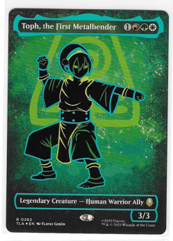 Toph, the First Metalbender Neon Ink Foil Magic: The Gathering TLA #362 CLEAN! - Image 1
