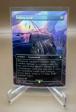 MTG Final Fantasy Fishing Gear Borderless Foil NM #461 R 0461 - Image 1