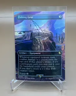 MTG Final Fantasy Fishing Gear Borderless Foil NM #461 R 0461 - Image 2