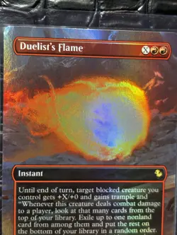 Duelist's Flame (Borderless) Commander: Final Fantasy Foil NM Rare MTG - Image 4