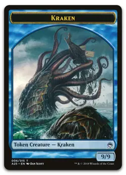 Kraken Token (006) #6 (NM) Masters 25 A25 Magic MTG - Image 1