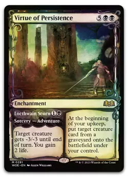 Virtue of Persistence (Showcase) #281 (Foil) NM Wilds of Eldraine WOE Magic MTG - Image 1