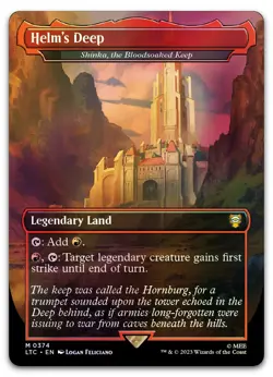Helm's Deep - Shinka, the Bloodsoaked Keep #374 (Foil) NM Lord of the Rings - Image 1