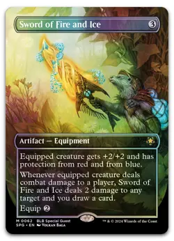 Sword of Fire and Ice (Borderless) #62 (Foil) (NM) Special Guests SPG Magic MTG - Image 1