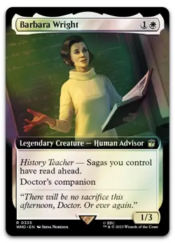 Barbara Wright (Extended Art) #335 (Foil) (LP) Doctor Who WHO Magic MTG - Image 1
