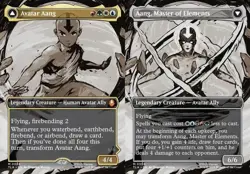 Avatar Aang // Aang, Master of Elements - Foil Extended Art TLA NM MTG - Image 1