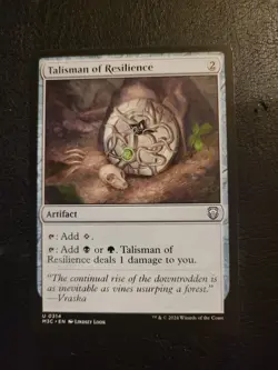 MTG Talisman of Resilience (314/782) Modern Horizons 3 Commander Magic LP - Image 1