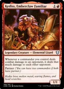 X 1 Kediss, Emberclaw Familiar NM-M Commander Legends CMR 188 MTG Magic - Image 1