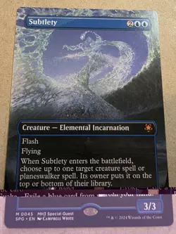 Subtlety - (Borderless) Special Guests Regular - Mh3 - Mtg - Image 1